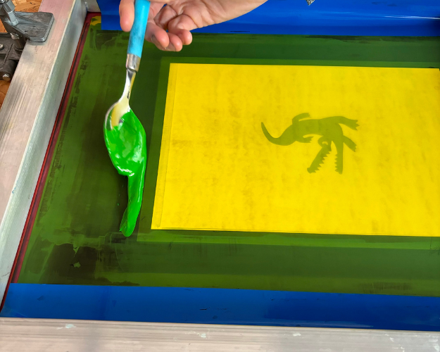 ►  STEP 10 — and this is how you press the ink bead