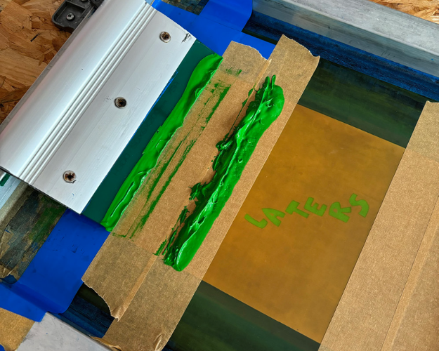 ►  STEP 18 — add another bit of text ~ heat curing